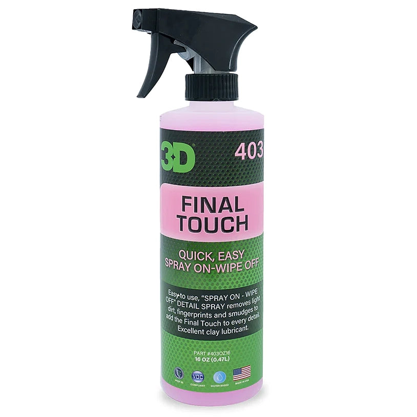 3D Final Touch Quick Detailer Claylube 16oz - CARZILLA.CA