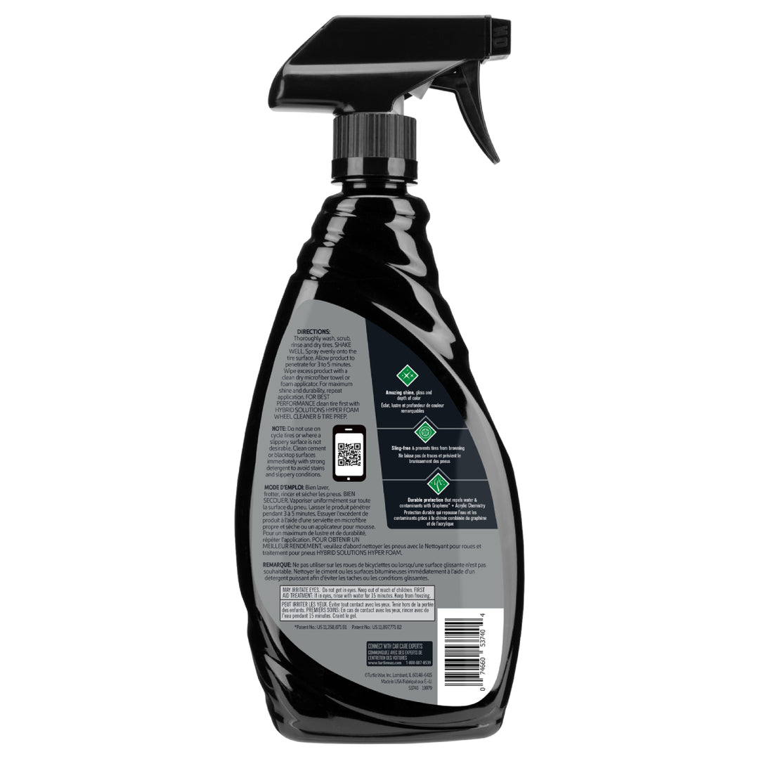 Turtle Hybrid Solutions Graphene Acrylic Tire Shine 23oz - CARZILLA.CA