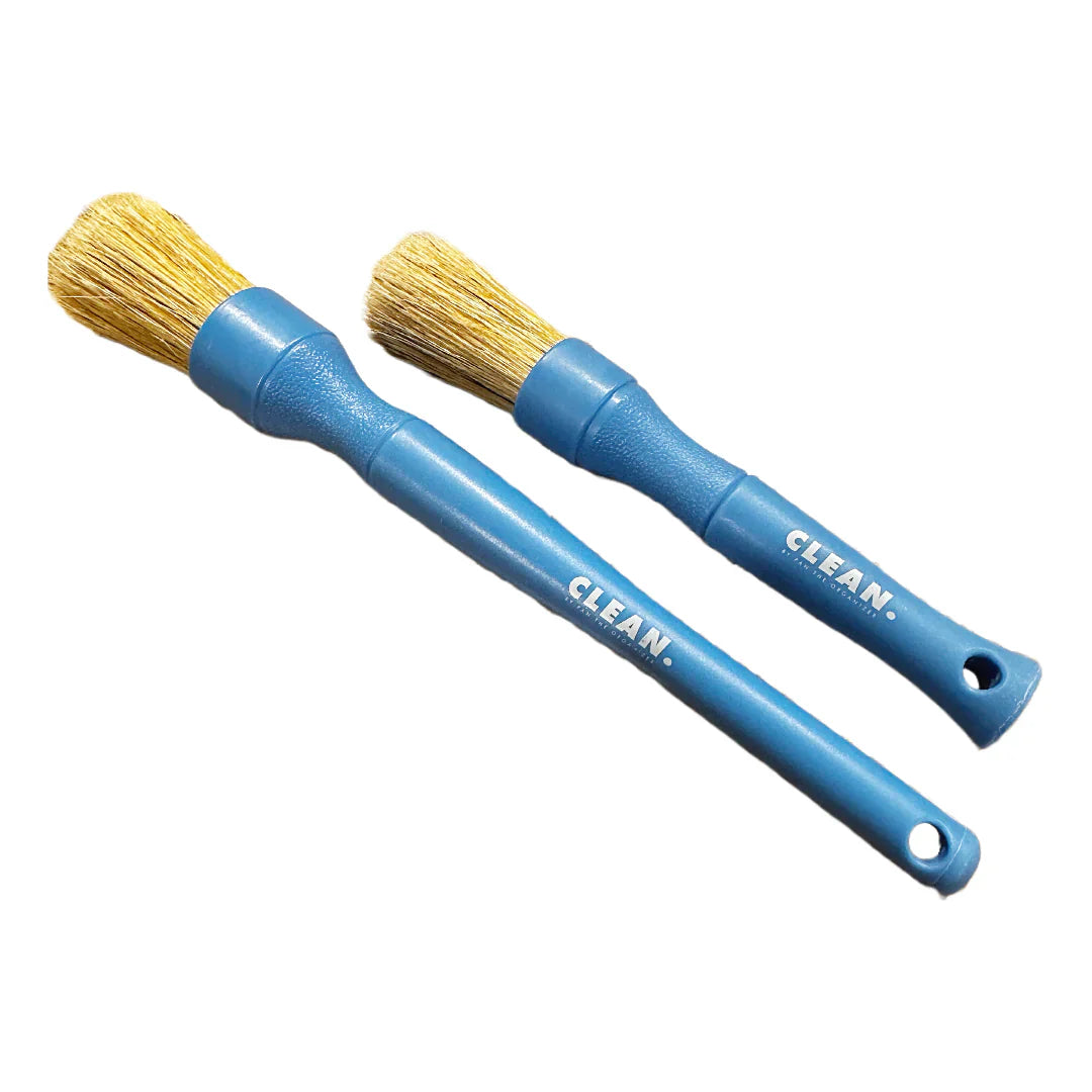 CLEAN. Blue Boars Hair Brush Set - CARZILLA.CA