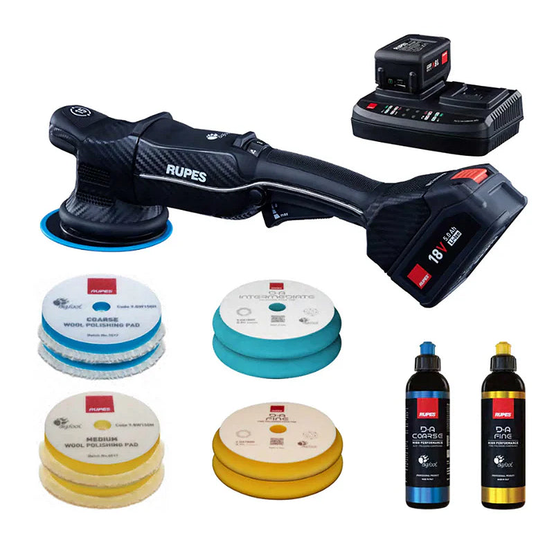 RUPES Bigfoot iBrid Polisher HLR15 Kit HLR15/CB2/BAS - CARZILLA.CA