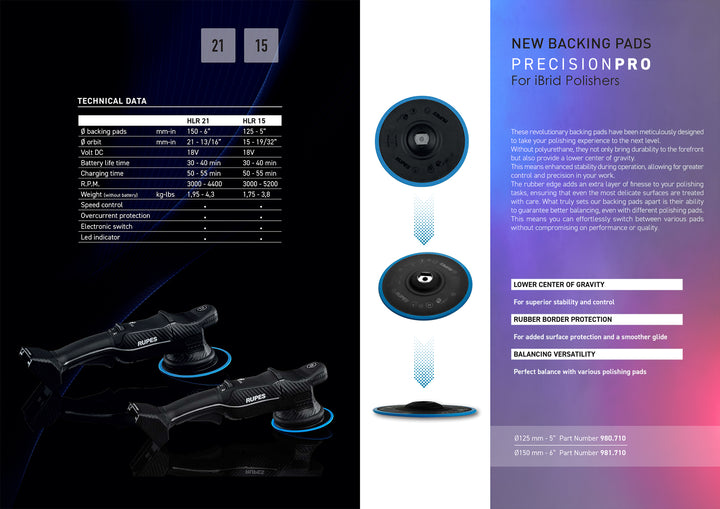 RUPES Bigfoot iBrid Polisher HLR15 Kit - CARZILLA.CA