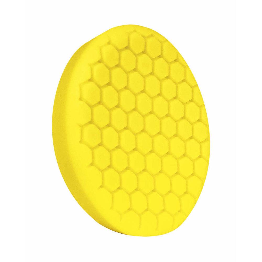 3" Buff and Shine Yellow Cutting Hex Pad - CARZILLA.CA