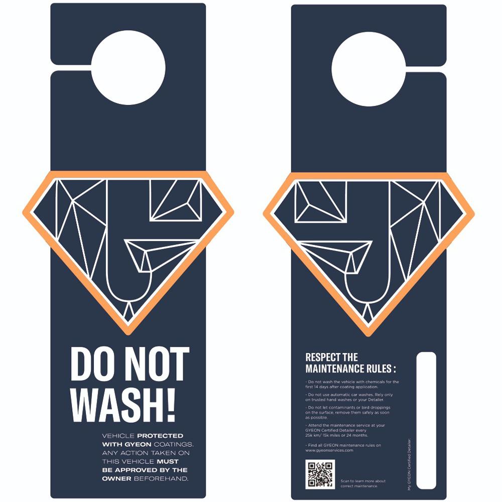 GYEON Do Not Wash Hanger - CARZILLA.CA