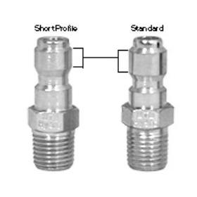 MTM Hydro Plated Steel 1/4" QC Male Plug - Low Profile 24.5006 - CARZILLA.CA