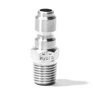MTM Hydro Plated Steel 1/4" QC Male Plug - Low Profile 24.5006 - CARZILLA.CA