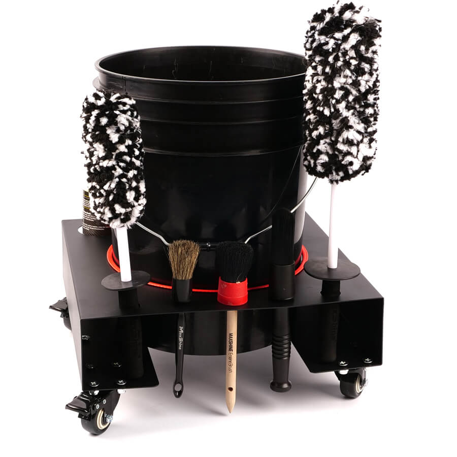 Maxshine Metal Bucket Dolly Black H12 - CARZILLA.CA