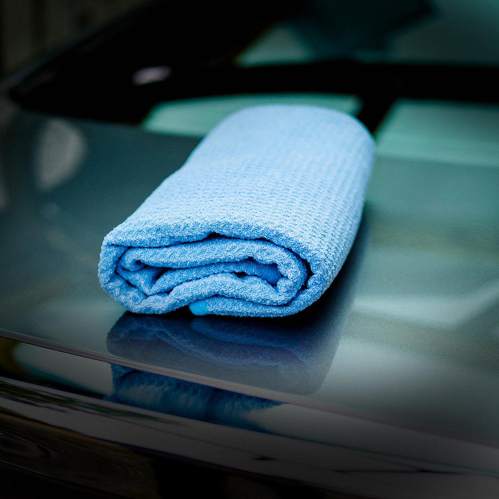 Detail Popo Light Shower 400GSM Waffle Drying Towel 100x60CM - CARZILLA.CA