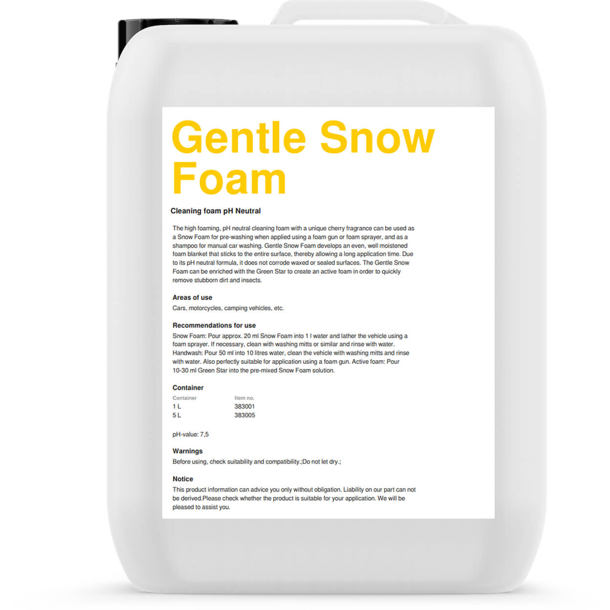 Koch Chemie Gsf - Gentle Snow Foam 5l