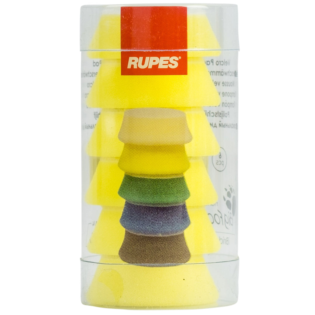 RUPES 1" Yellow Fine Foam 9.DA40M 6 Pack - CARZILLA.CA