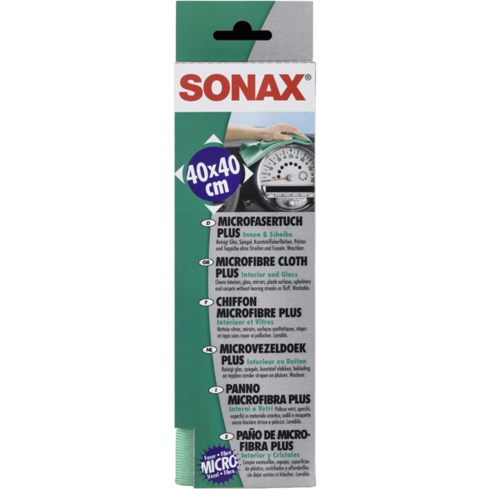 SONAX Microfibre cloth PLUS Interior & Glass - CARZILLA
