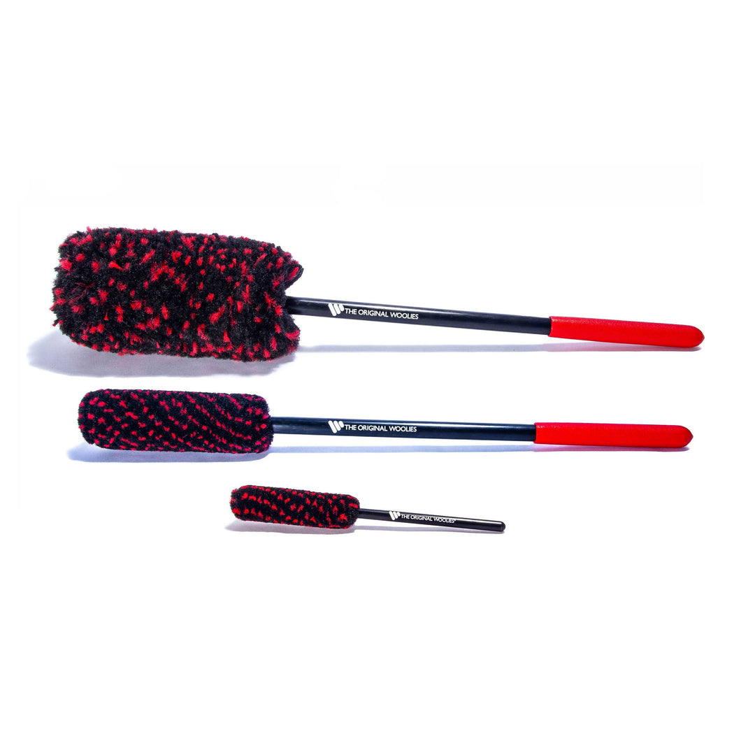 Wheel Woolies 3-PC set (B Kit) w/ Red Grip WWRK3BG2 - CARZILLA.CA