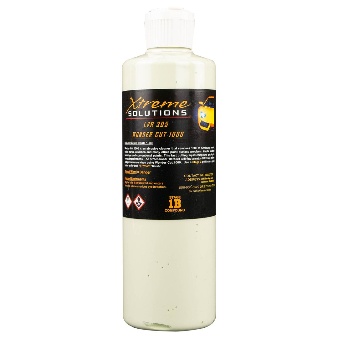 Xtreme Solutions LVR 305 Wonder Cut 1000 Compound 16oz - CARZILLA.CA