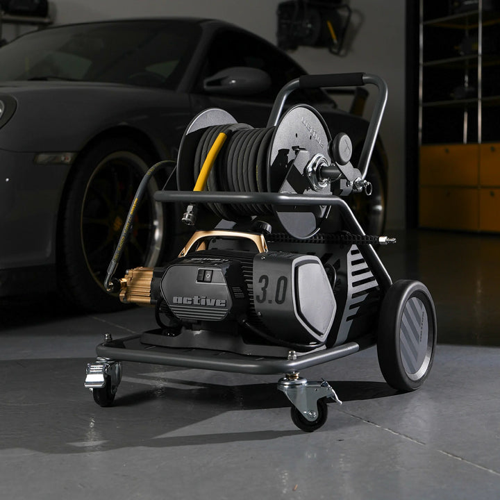 Active Wash Cart & Hose Reel - CARZILLA.CA