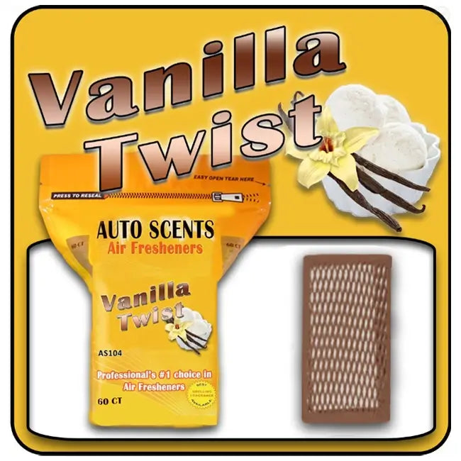 Autoscents Vanilla Twist Scent Pads 60 Count Bag - CARZILLA.CA