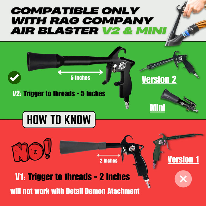 Detail Demon AIR+VAC Attachment for TRC Air Blaster V2 & Mini