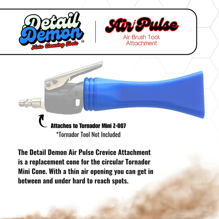 Detail Demon Air Pulse Crevice Attachment for the Tornador Mini Z-007 (2 Pack)