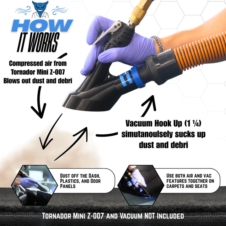 Detail Demon Air+Vac Attachment for the Tornador Mini Z-007