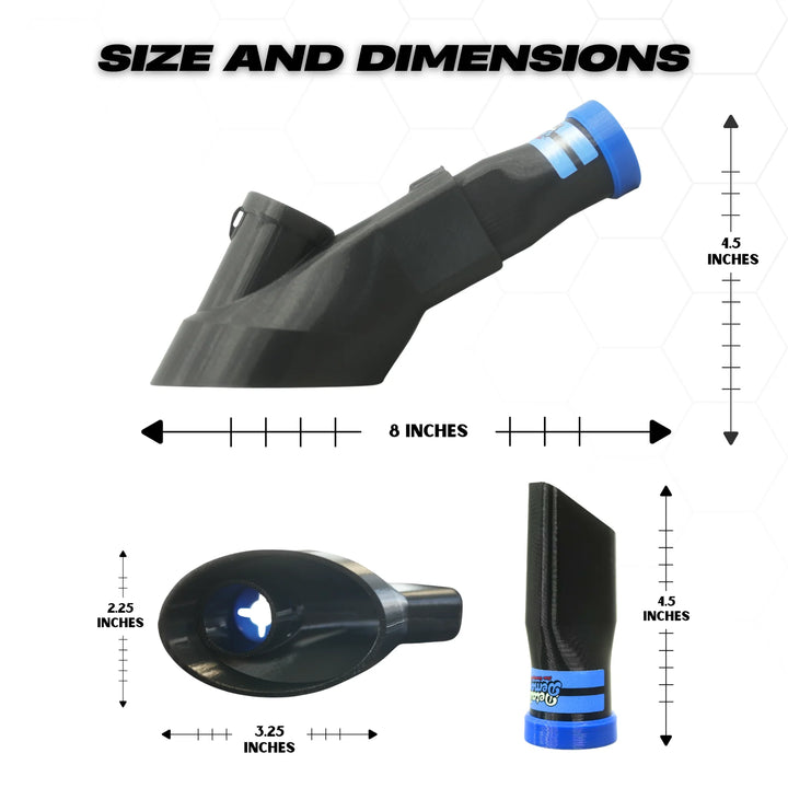 Detail Demon Crevice Air+Vac Oval Attachment for The Rag Company Ultra Air Blaster Mini