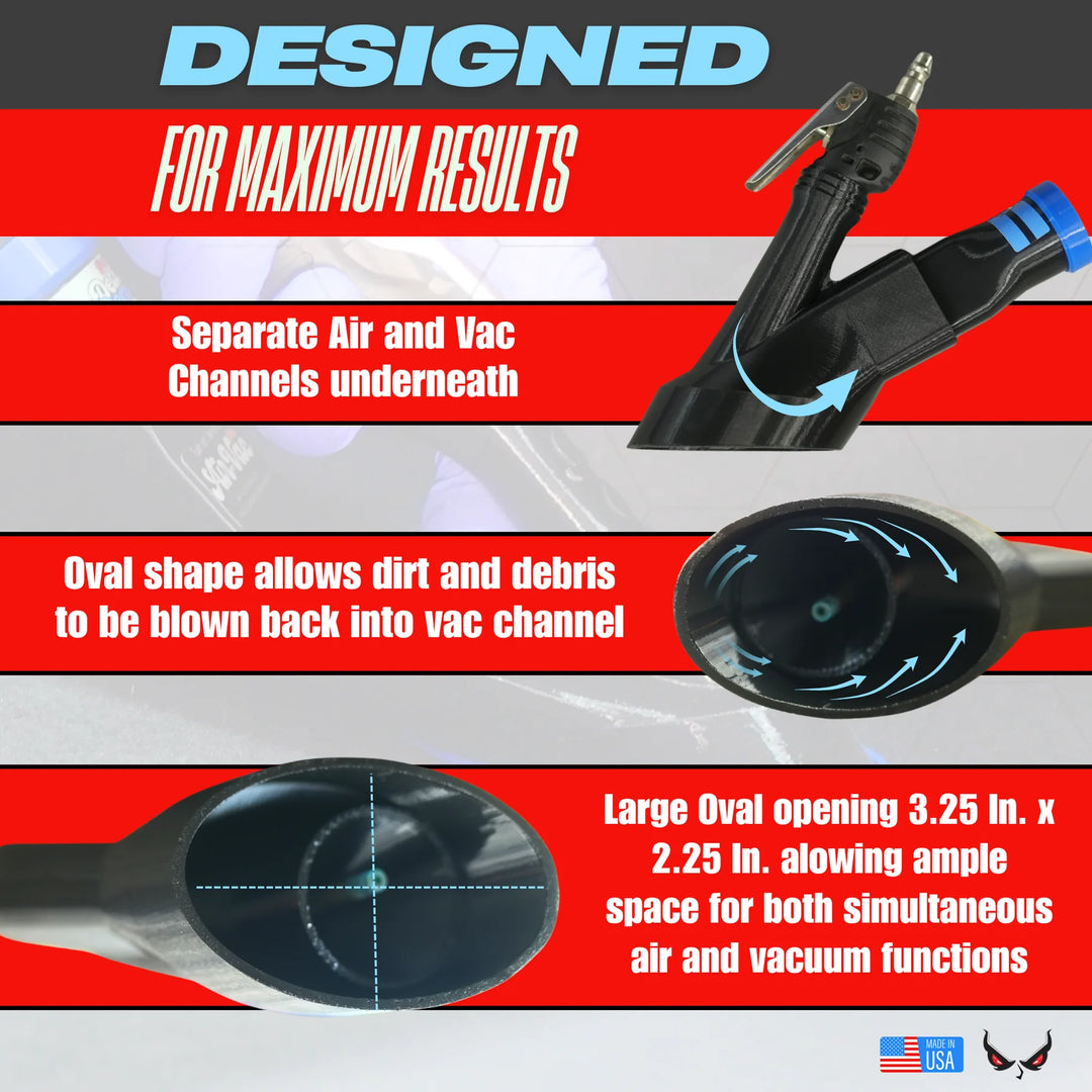 Detail Demon Crevice Air+Vac Oval Attachment for Tornador Mini Z-007