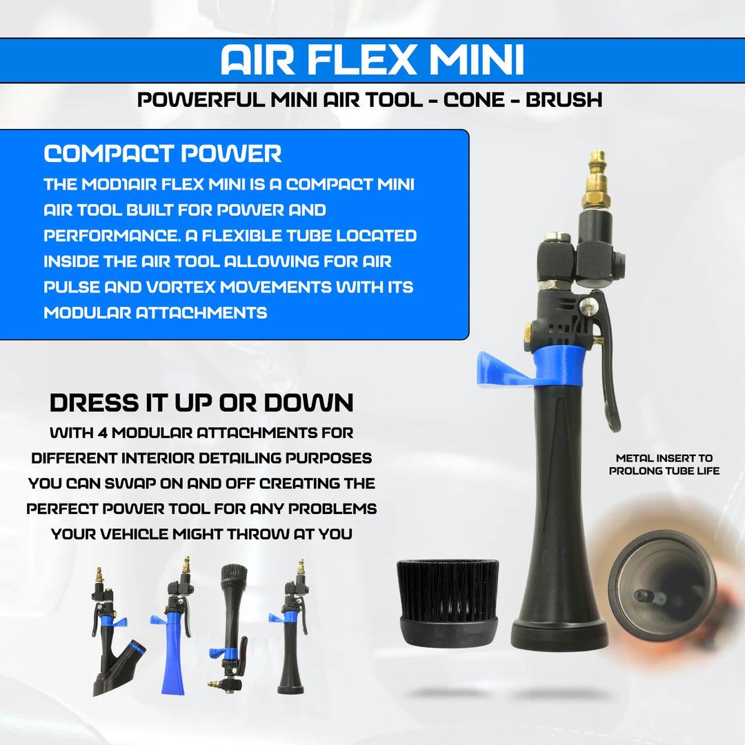 Detail Demon MOD1AIR Complete Air Tool 8 Piece Modular Detailing Kit - CARZILLA.CA