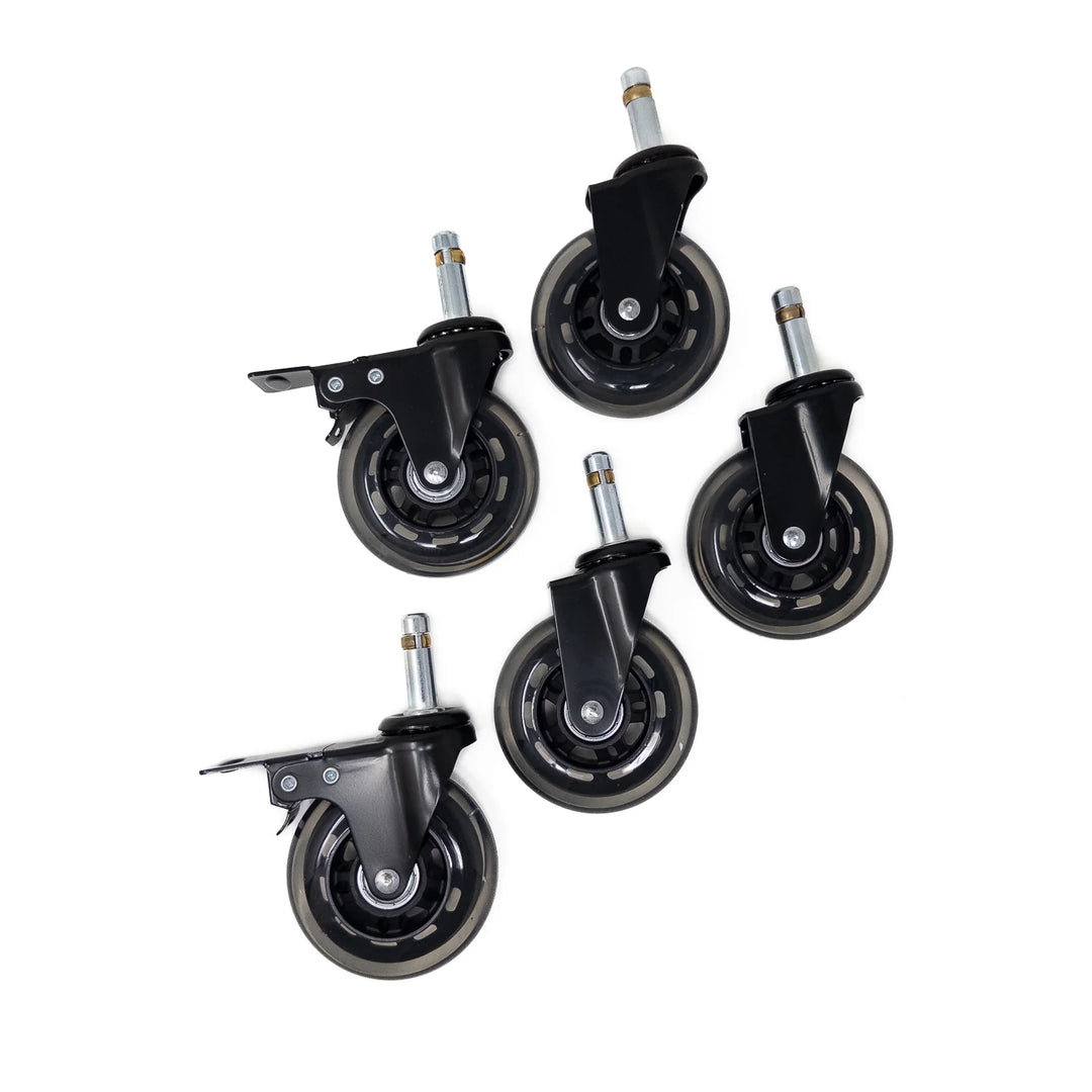 Grit Guard Bucket Dolly Replacement Casters 3" Roller Bearings