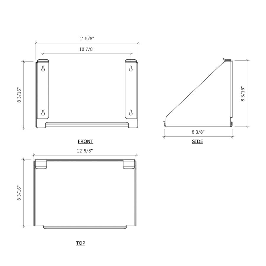 Gully's Garage Stainless Holder for TRC 12" Rip N Rag Box