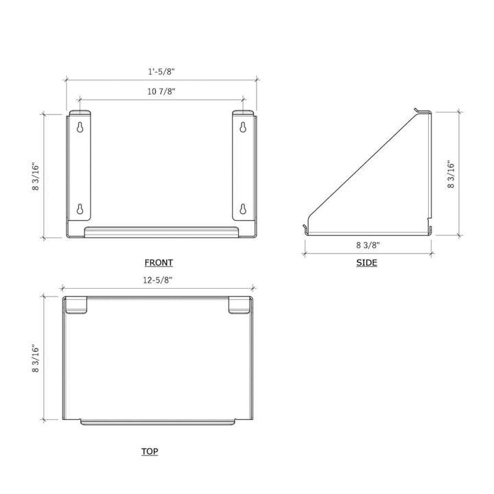 Gully's Garage Stainless Holder for TRC 12" Rip N Rag Box