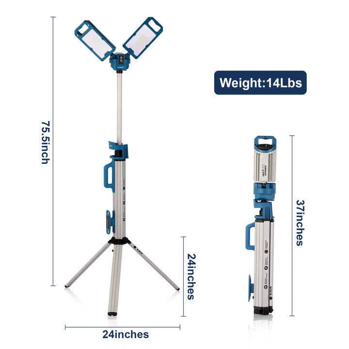 NexLED Cordless Dual Color CRI 90 Tripod LED Shop Light NT-6926M - CARZILLA.CA