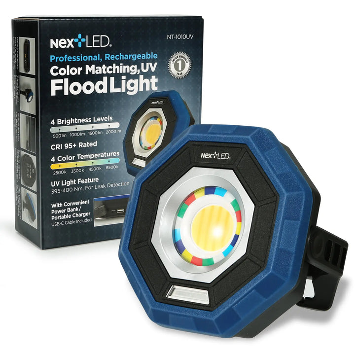 NexLED Professional CRI 95, Color Match Flood Light with UV Function NT-1010UV - CARZILLA.CA
