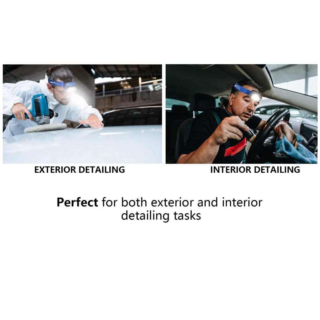 NexLED Professional CRI 95+ Rechargeable Detailing Headlamp NT-2143C-B - CARZILLA.CA