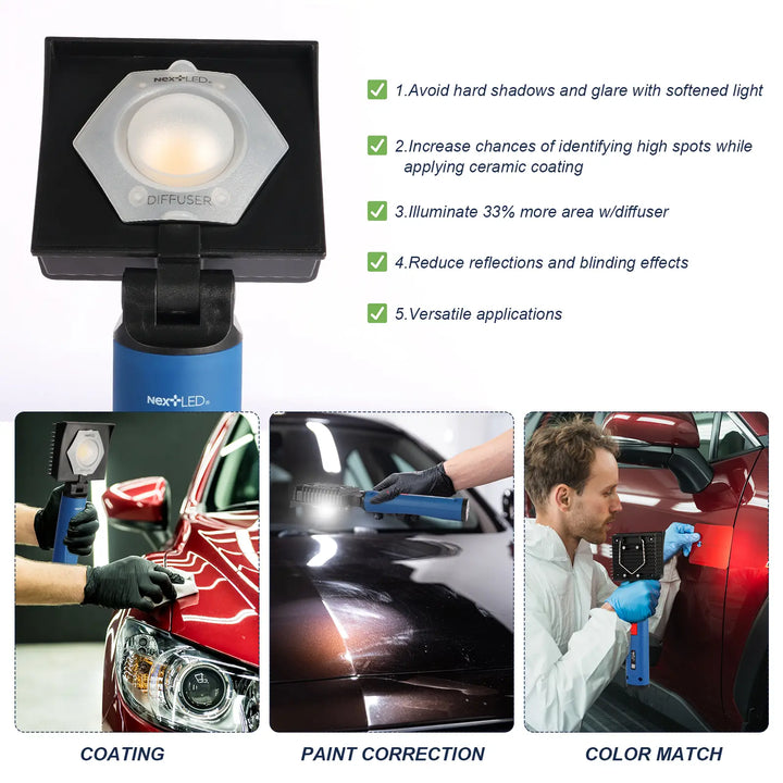 NexLED Professional Coating Application Light with Diffuser NT-V3505 - CARZILLA.CA