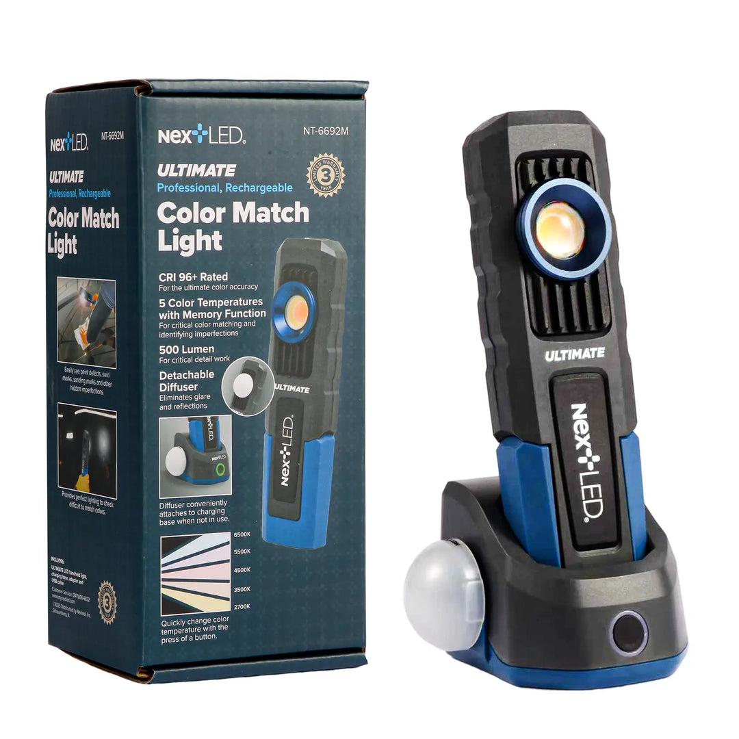 NexLED Ultimate Professional Rechargeable Color Match Light NT-6692M - CARZILLA.CA