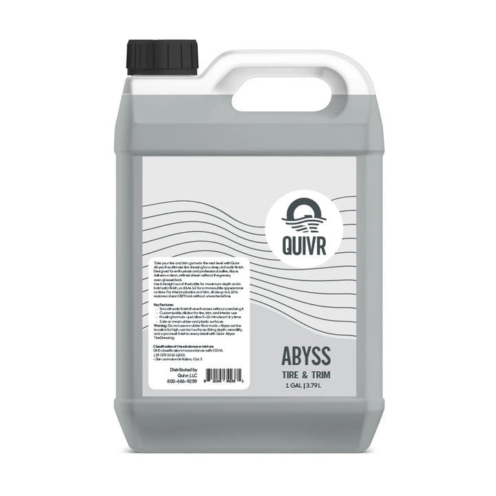 Quivr Abyss Tire Dressing Concentrate 128oz - CARZILLA.CA