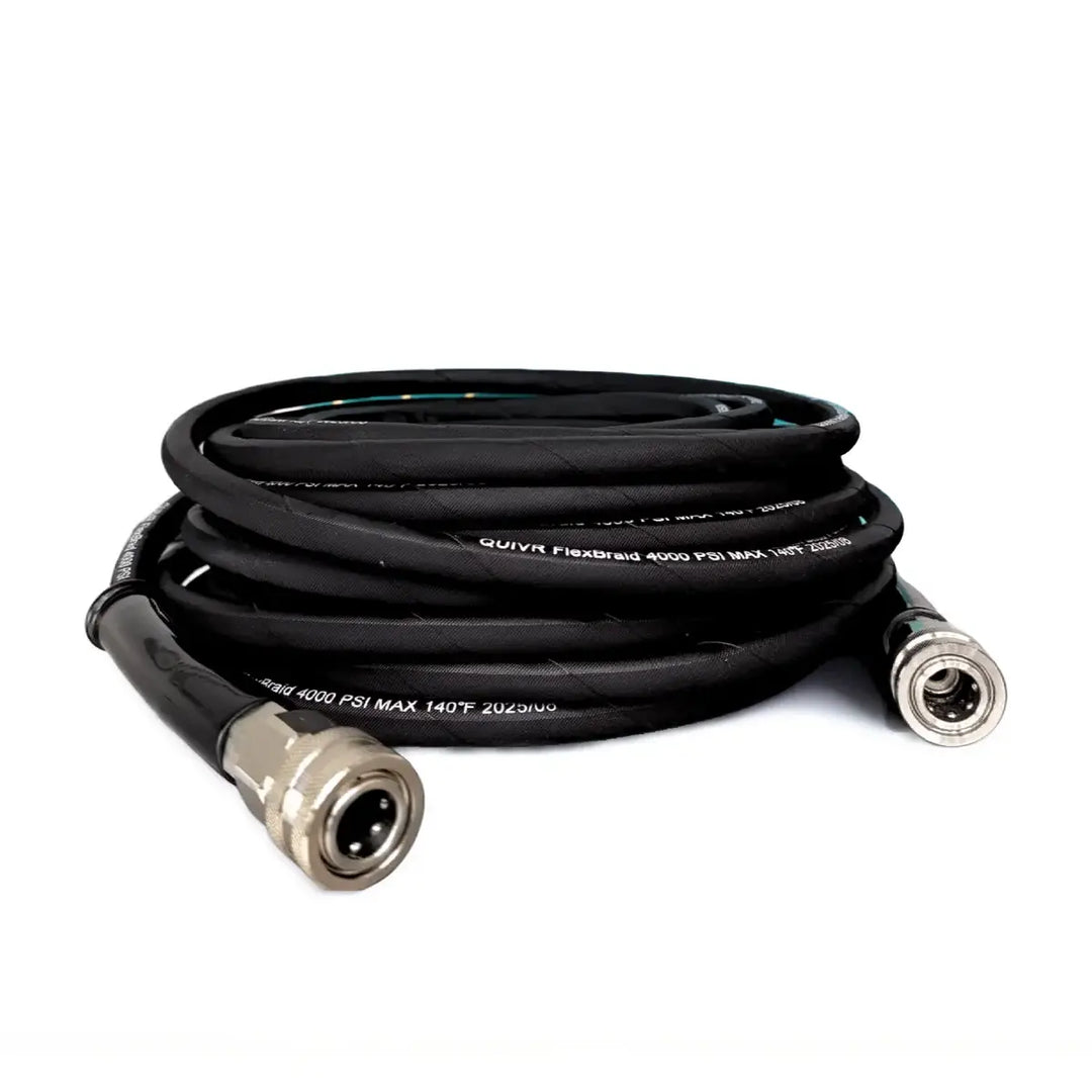 Quivrflex Pressure Wash FlexBraid Hose 50ft - CARZILLA.CA