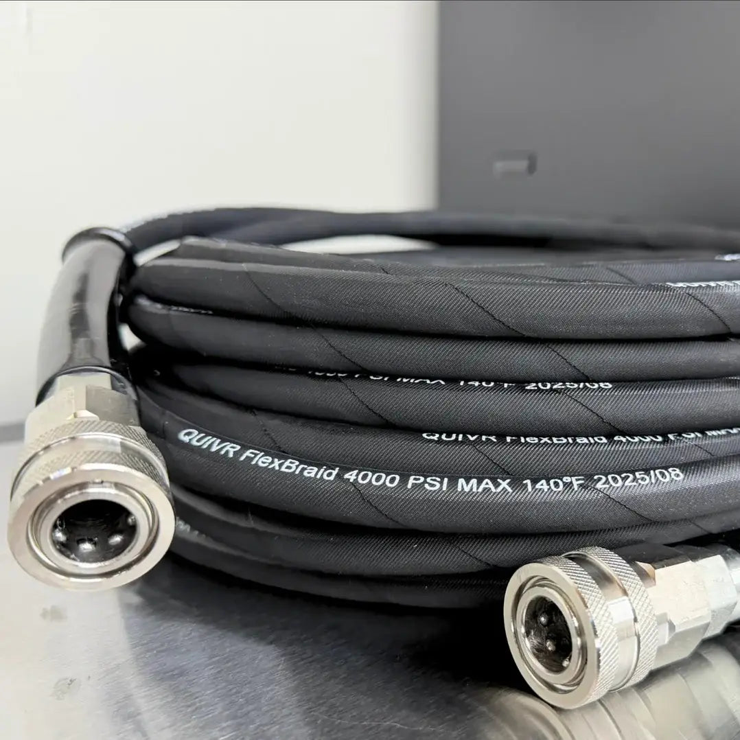 Quivrflex Pressure Wash FlexBraid Hose 50ft - CARZILLA.CA