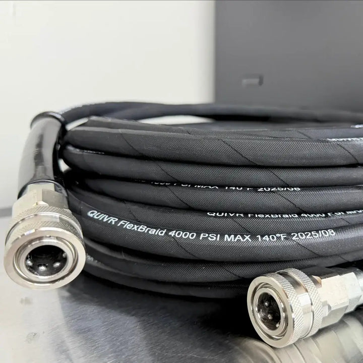 Quivrflex Pressure Wash FlexBraid Hose 50ft - CARZILLA.CA
