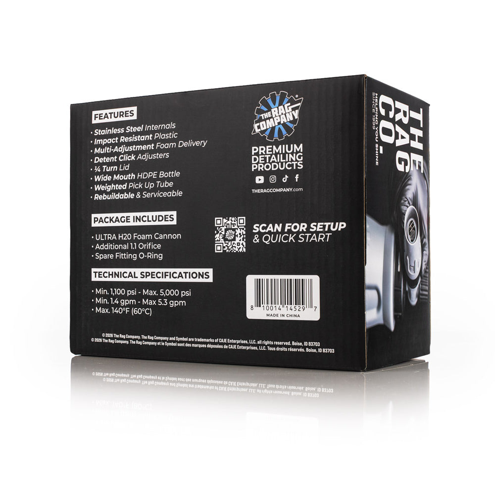 The Rag Company ULTRA H2O Foam Cannon - CARZILLA.CA