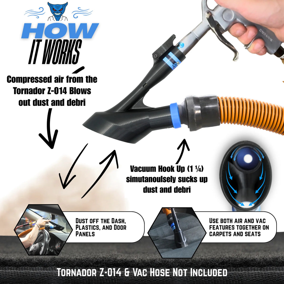 Detail Demon Air+Vac Oval Attachment for Tornador Z-014