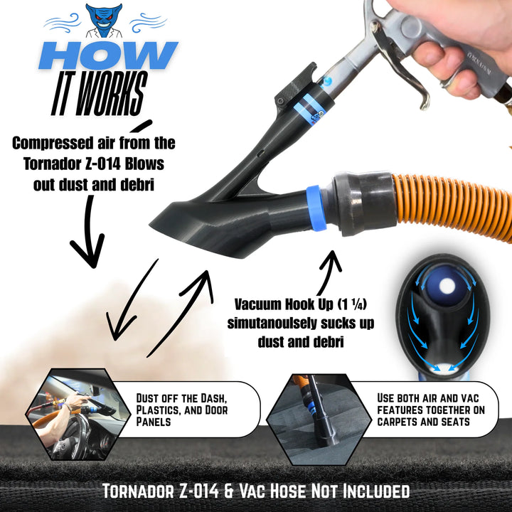 Detail Demon Air+Vac Oval Attachment for Tornador Z-014