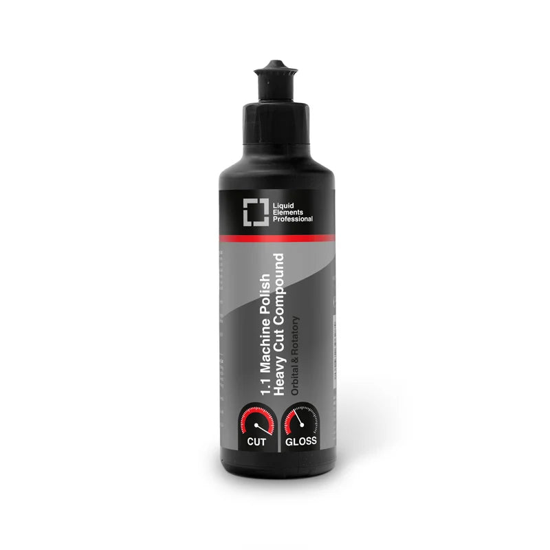 Liquid Elements 1.1 Machine Polish Heavy Cut Compound 250ml bottle