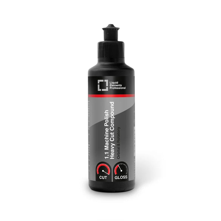 Liquid Elements 1.1 Machine Polish Heavy Cut Compound 250ml bottle
