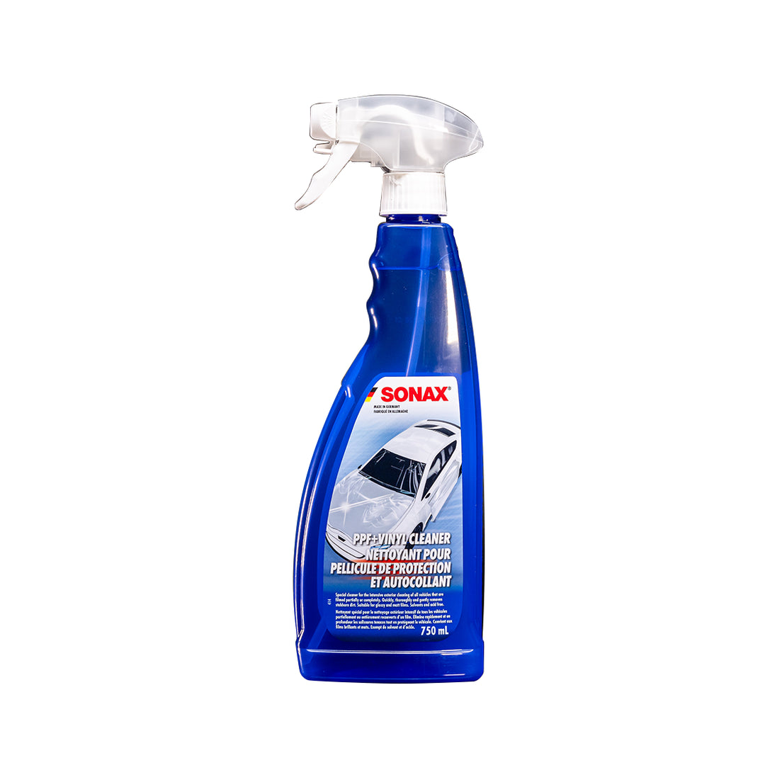 SONAX Vinyl + PPF Cleaner 750ml bottle on a white background