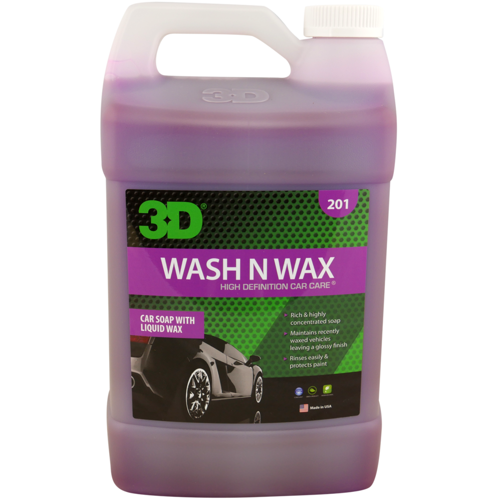 3D Products Wash N Wax 128oz - CARZILLA