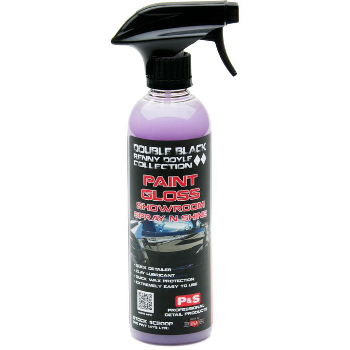 P&S Renny Doyle Double Black Paint Gloss Showroom Spray N Shine 16oz - CARZILLA.CA