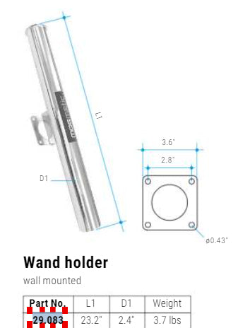 Mosmatic Stainless Wand Holder 29.083 - CARZILLA.CA