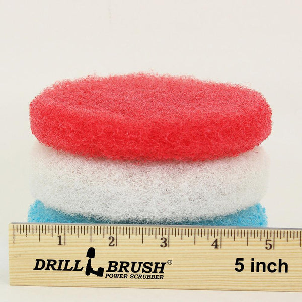 5in Scrubbing pad (Hookd and Loop attachable) 3 pads - CARZILLA.CA