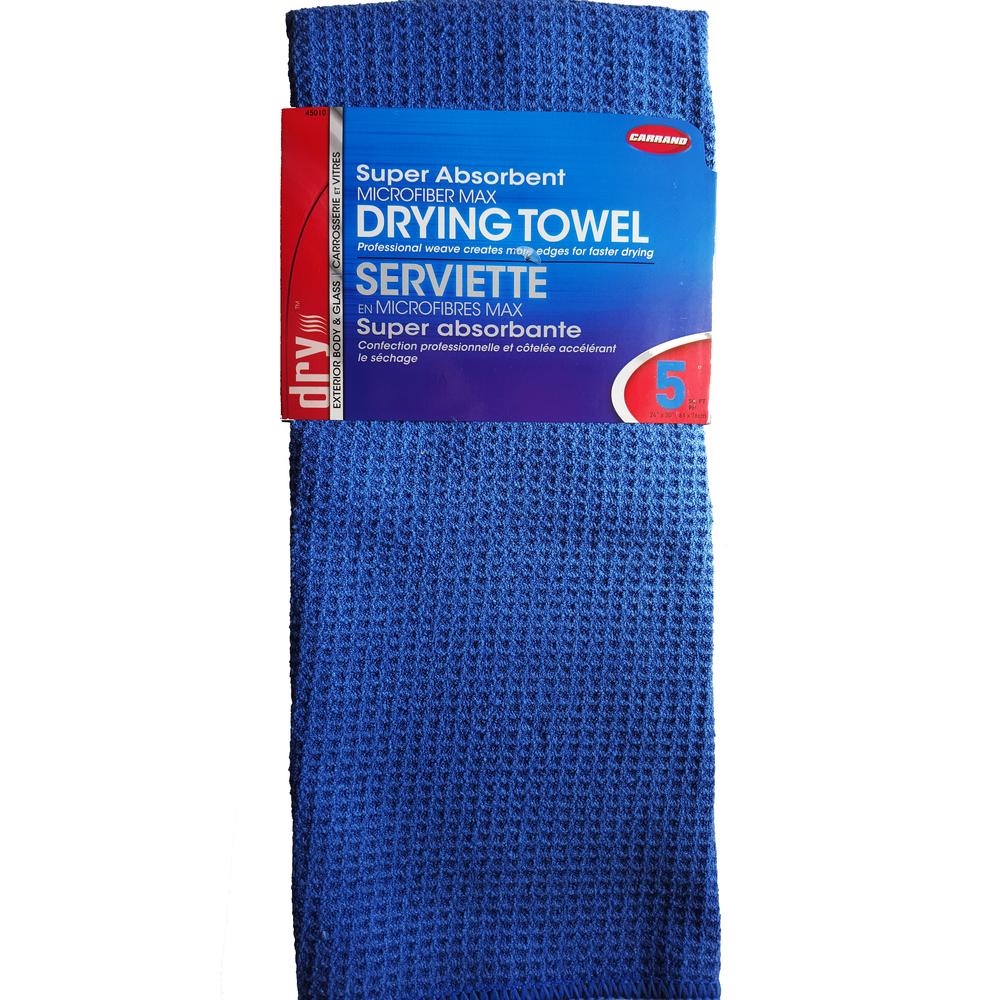 Carrand Microfiber Max Drying Towel (Waffle 61x76cm) - CARZILLA.CA