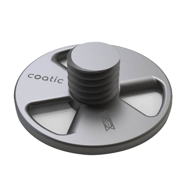 Coatic Vortex 1" 25mm Titanium Backing Plate for PXE80, iBrid Nano - CARZILLA.CA
