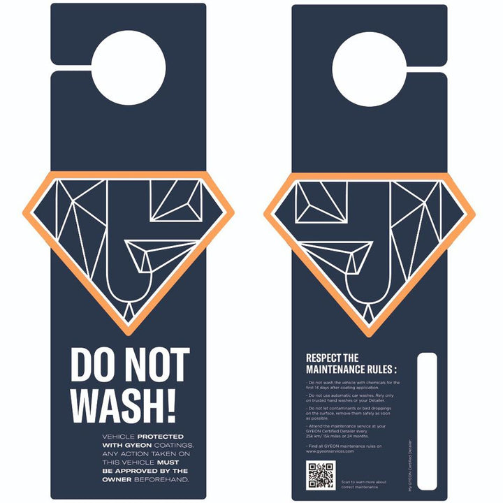 GYEON Do Not Wash Hanger - CARZILLA.CA