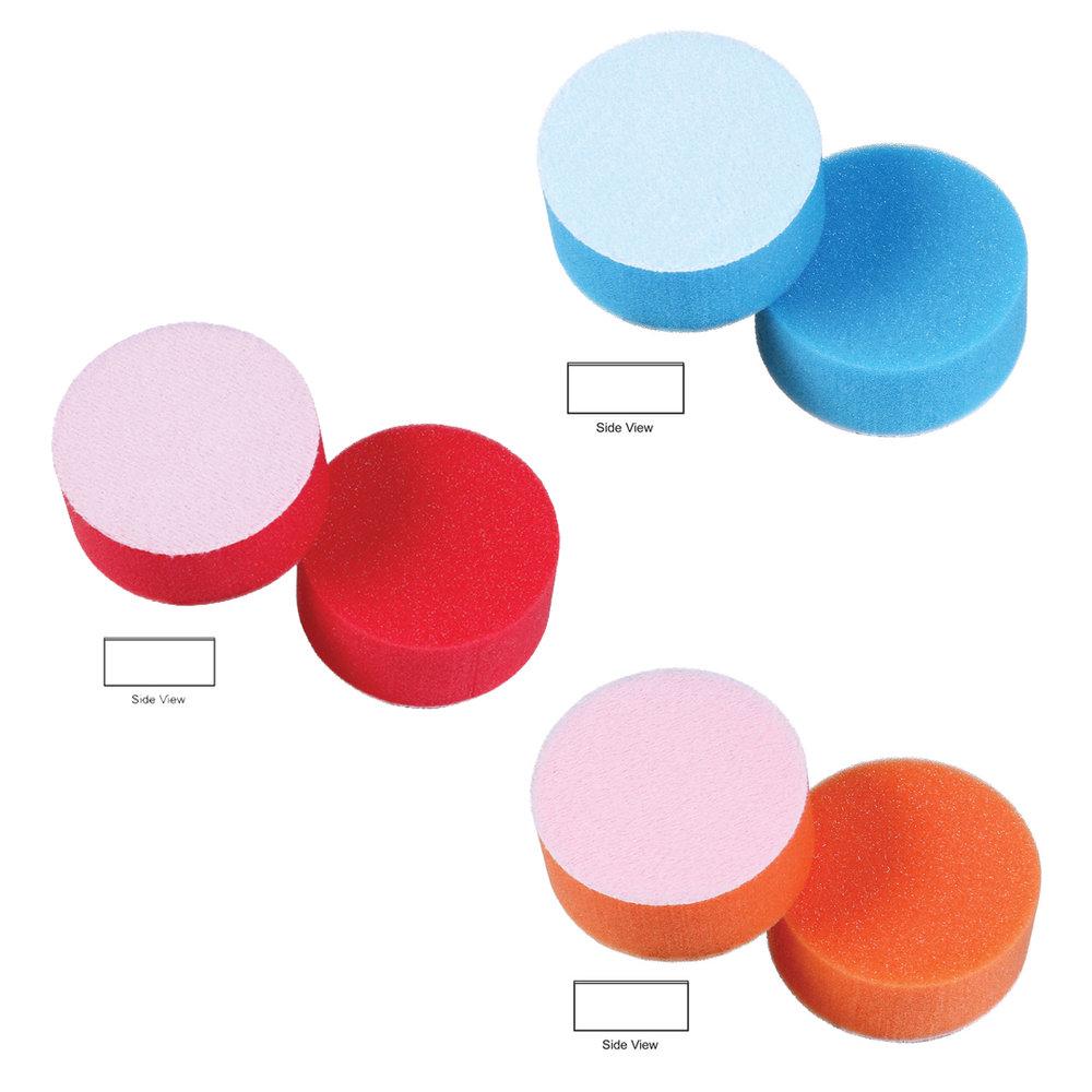 Lake Country HydroTech 3" Pads (Cyan, Tangerine, Crimson) 3" x 1-1/4" - CARZILLA.CA